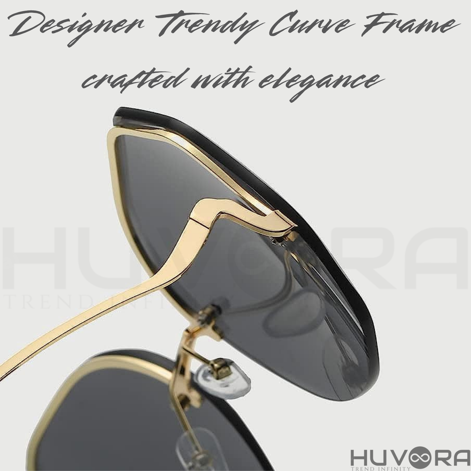 HUVORA | De Curve | Designer Oversized Round Sunglasses