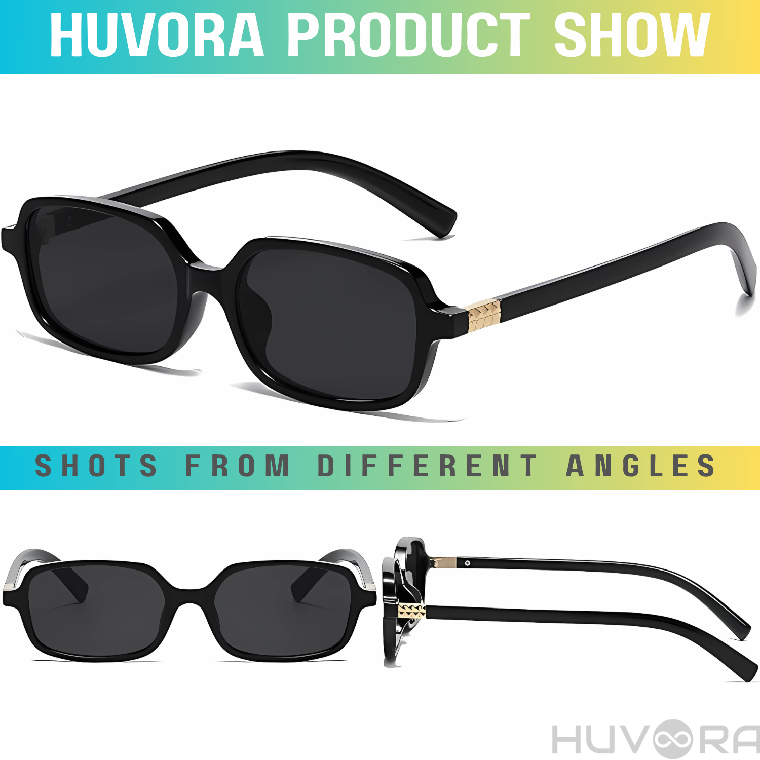 HUVORA | Blue Flex | Anti Blue Light Computer Rectangle Glasses