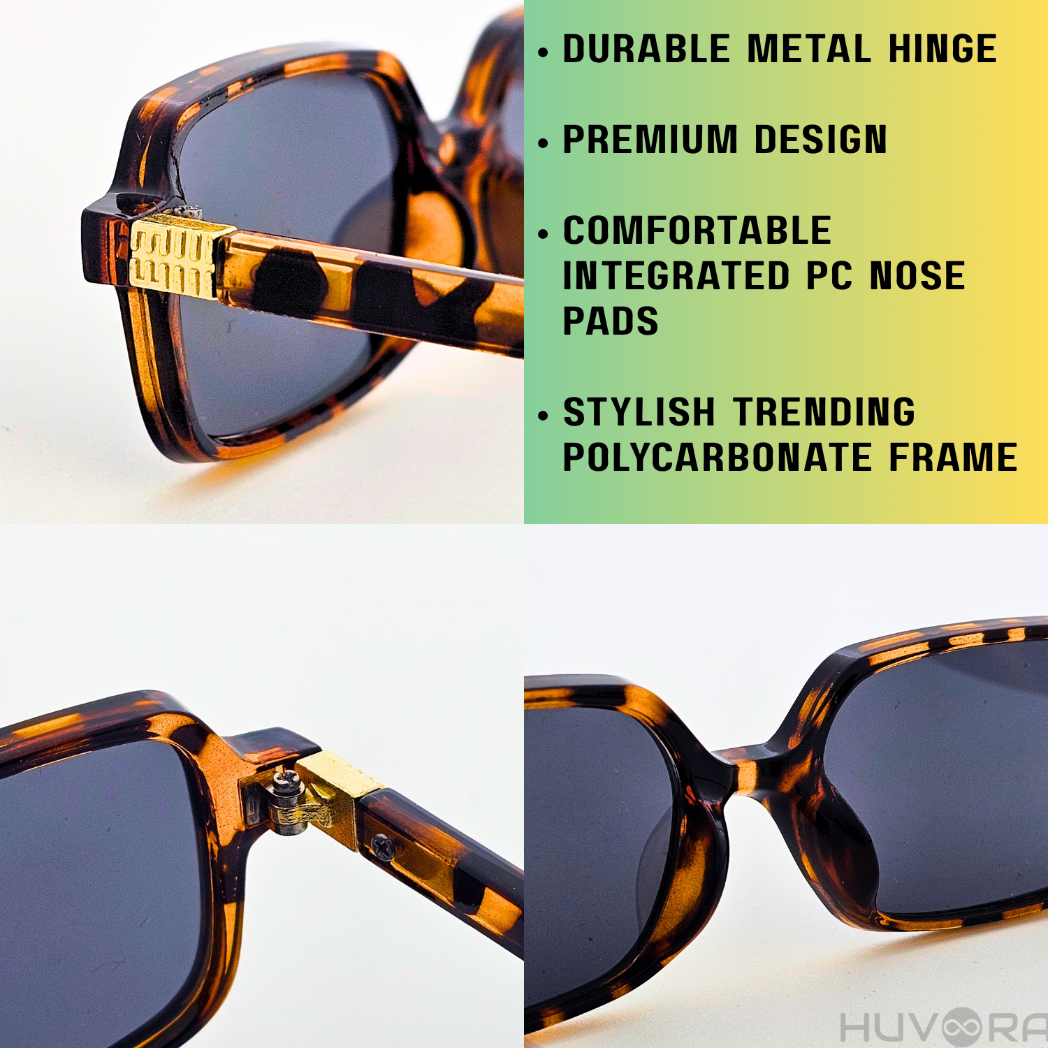 HUVORA | Blue Flex | Anti Blue Light Computer Rectangle Glasses