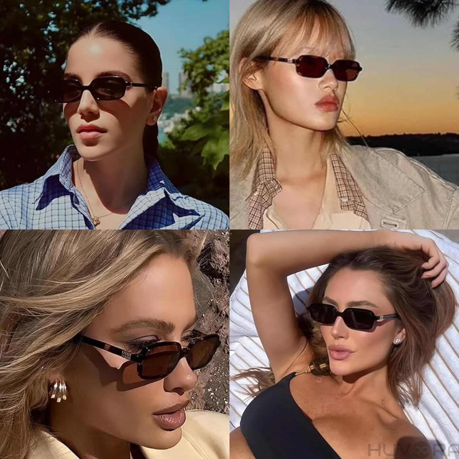 HUVORA | Blue Flex | Anti Blue Light Computer Rectangle Glasses