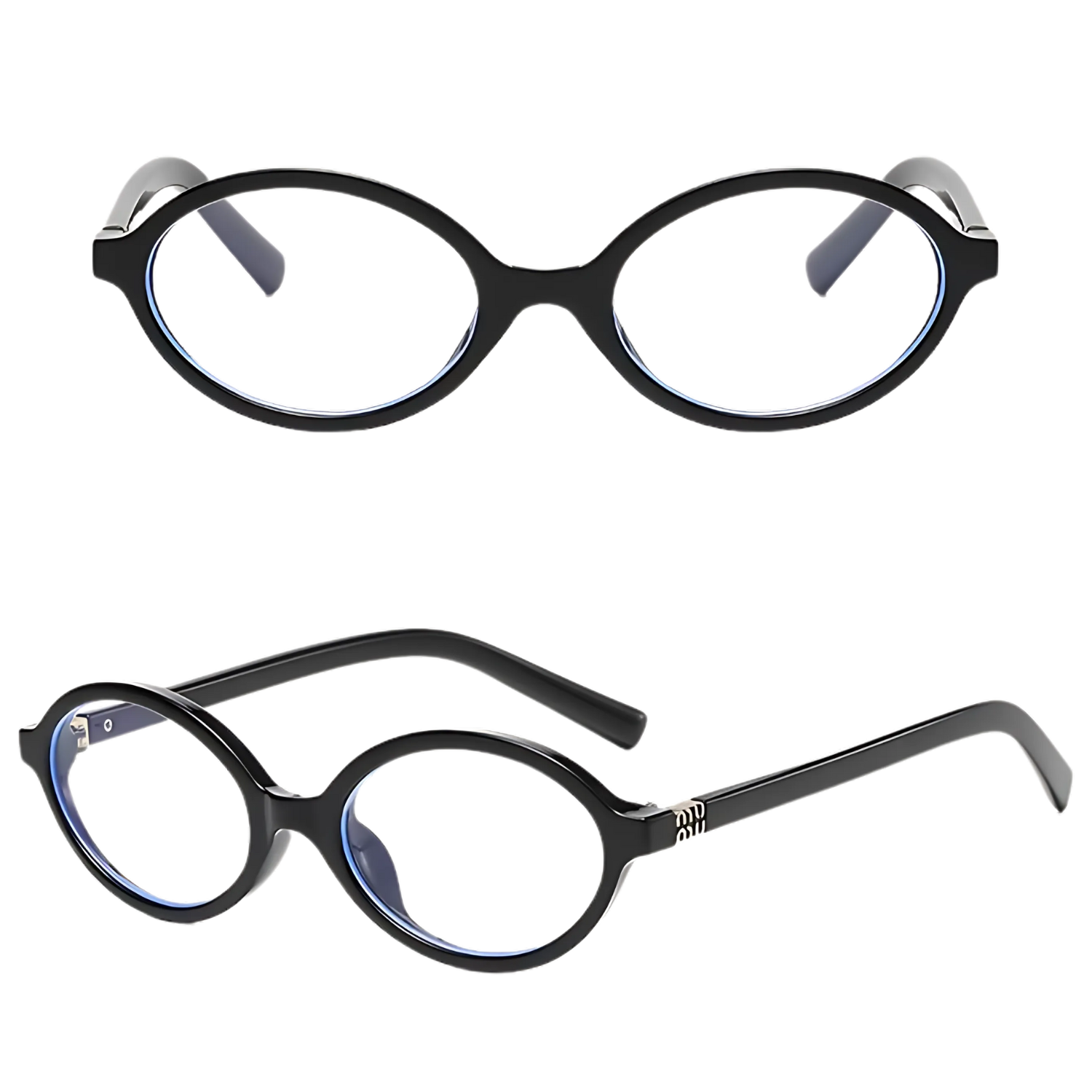 HUVORA | Retro Bloom | Anti Blue Oval Computer Glasses