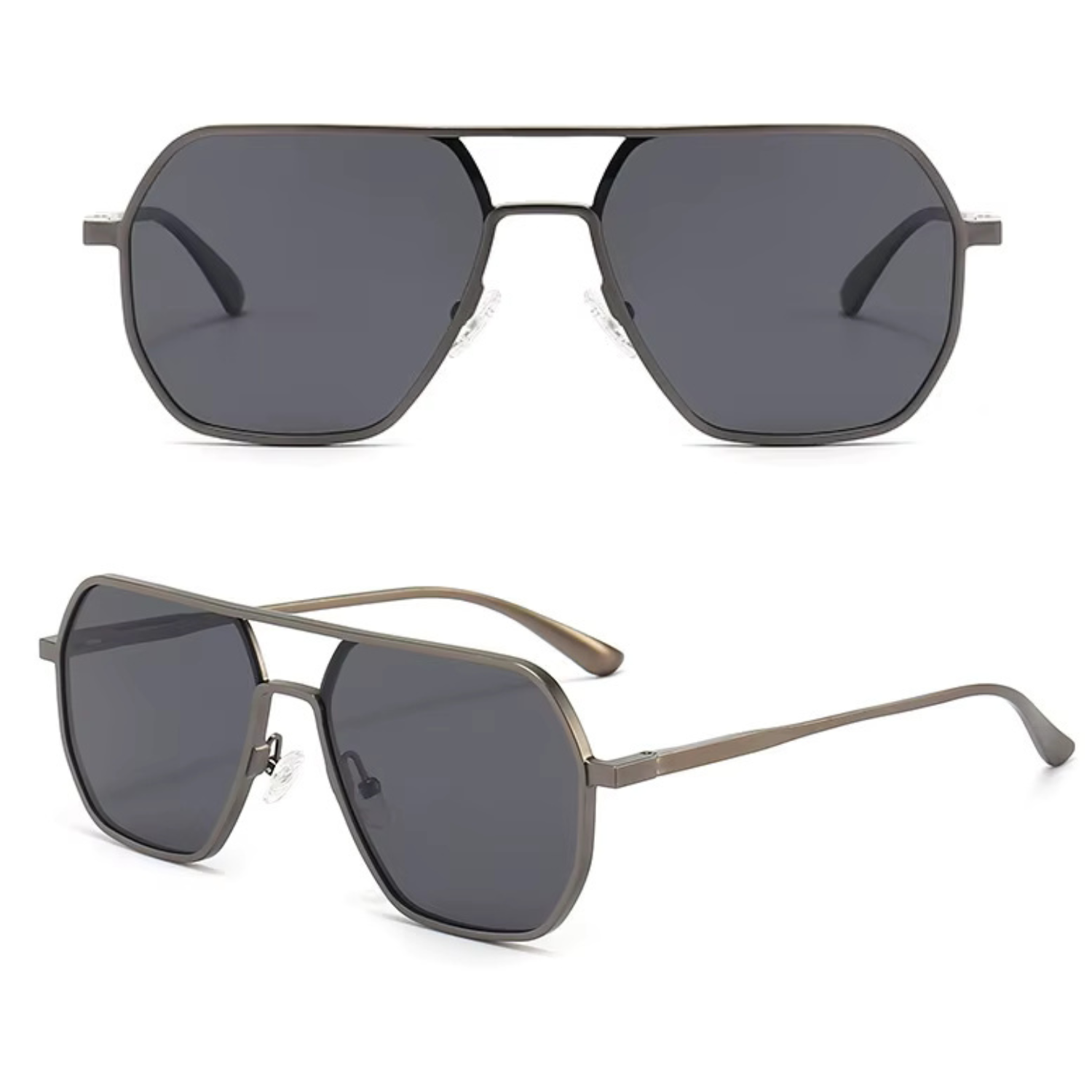 HUVORA | Hero Polarized | Polarized Square Sunglasses | Double Bridge