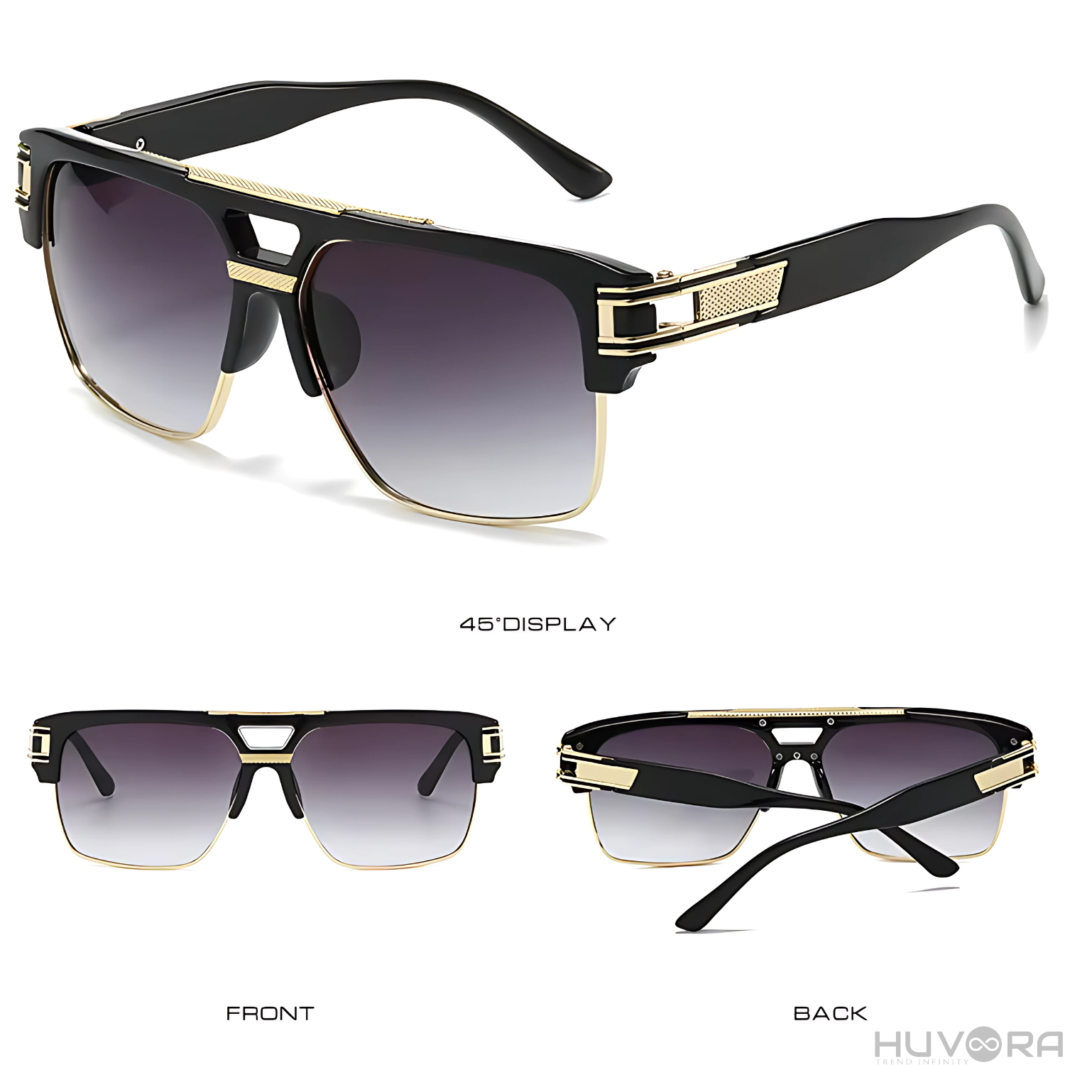 HUVORA | Urban Boss | Anti Blue Light Computer Square Glasses