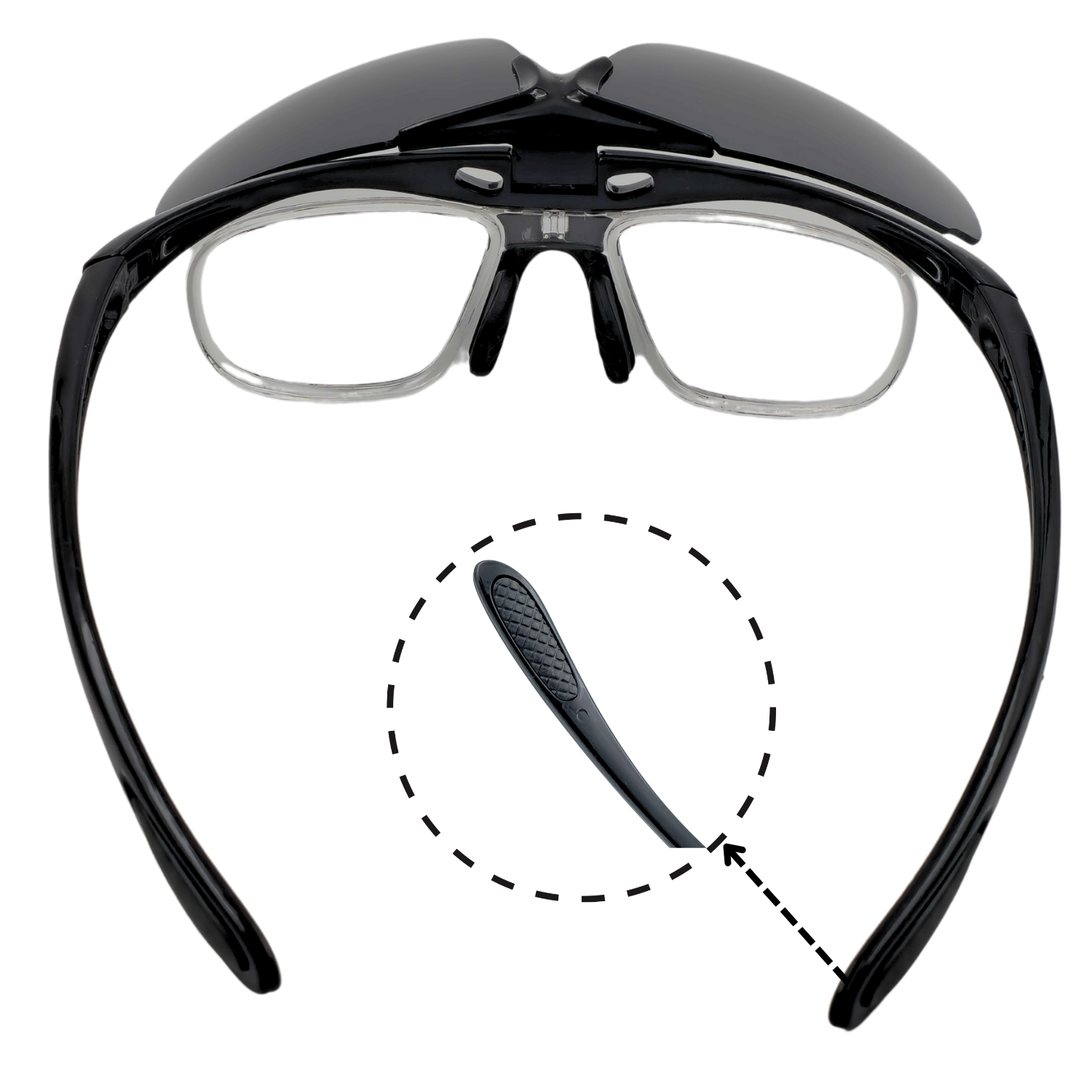 HUVORA | Flip Up | Wrapround Sports Sunglasses