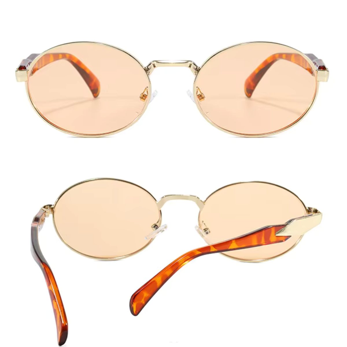 HUVORA | Glamonde | Designer Oval Sunglasses