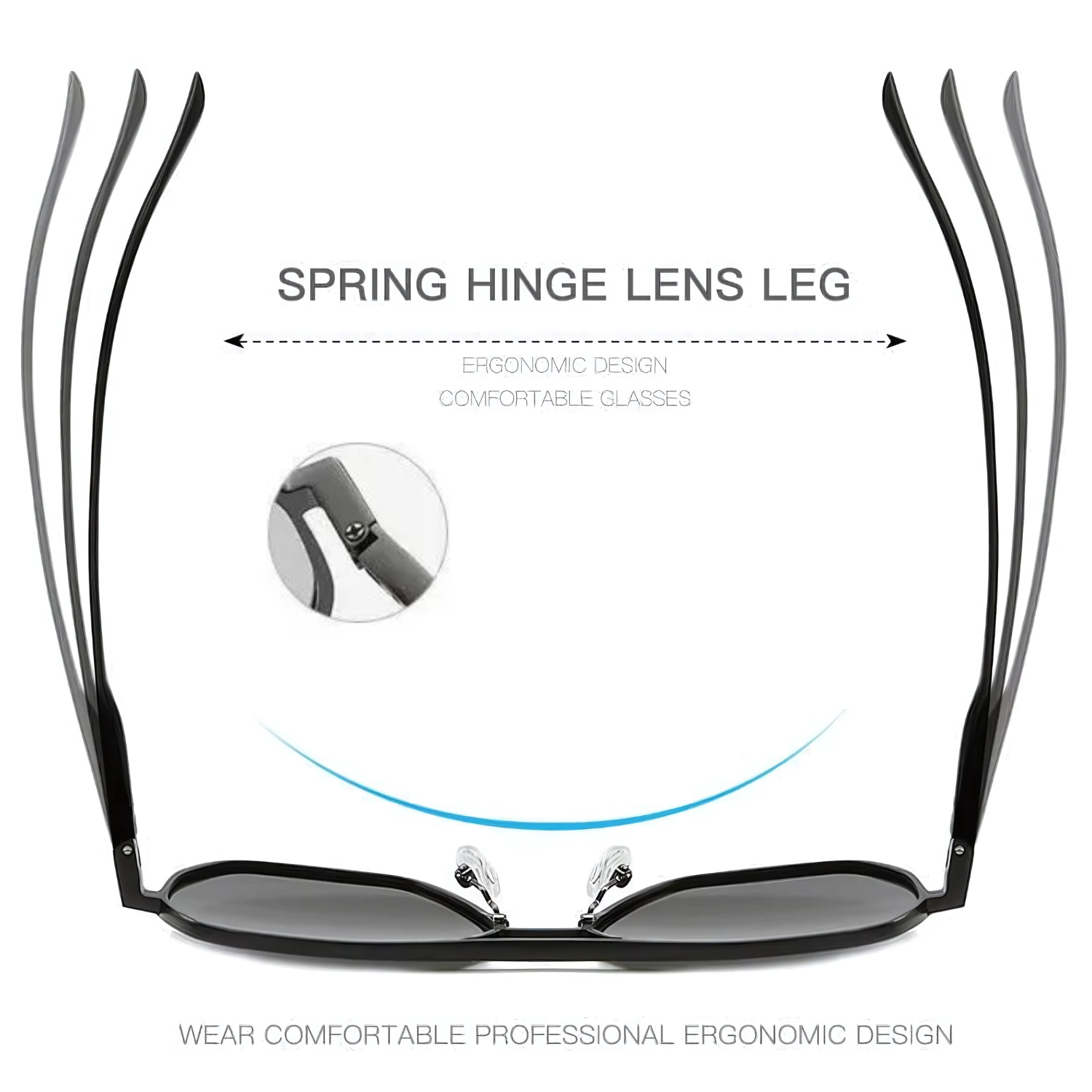 HUVORA | Hero Polarized | Polarized Square Sunglasses | Double Bridge