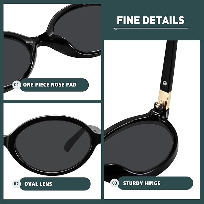 HUVORA | Retro Bloom | Anti Blue Oval Computer Glasses