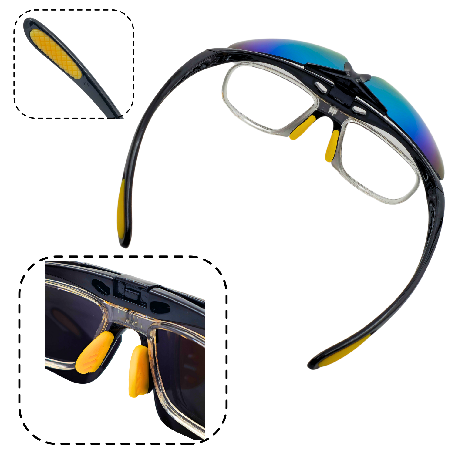 HUVORA | Flip Up | Wrapround Sports Sunglasses