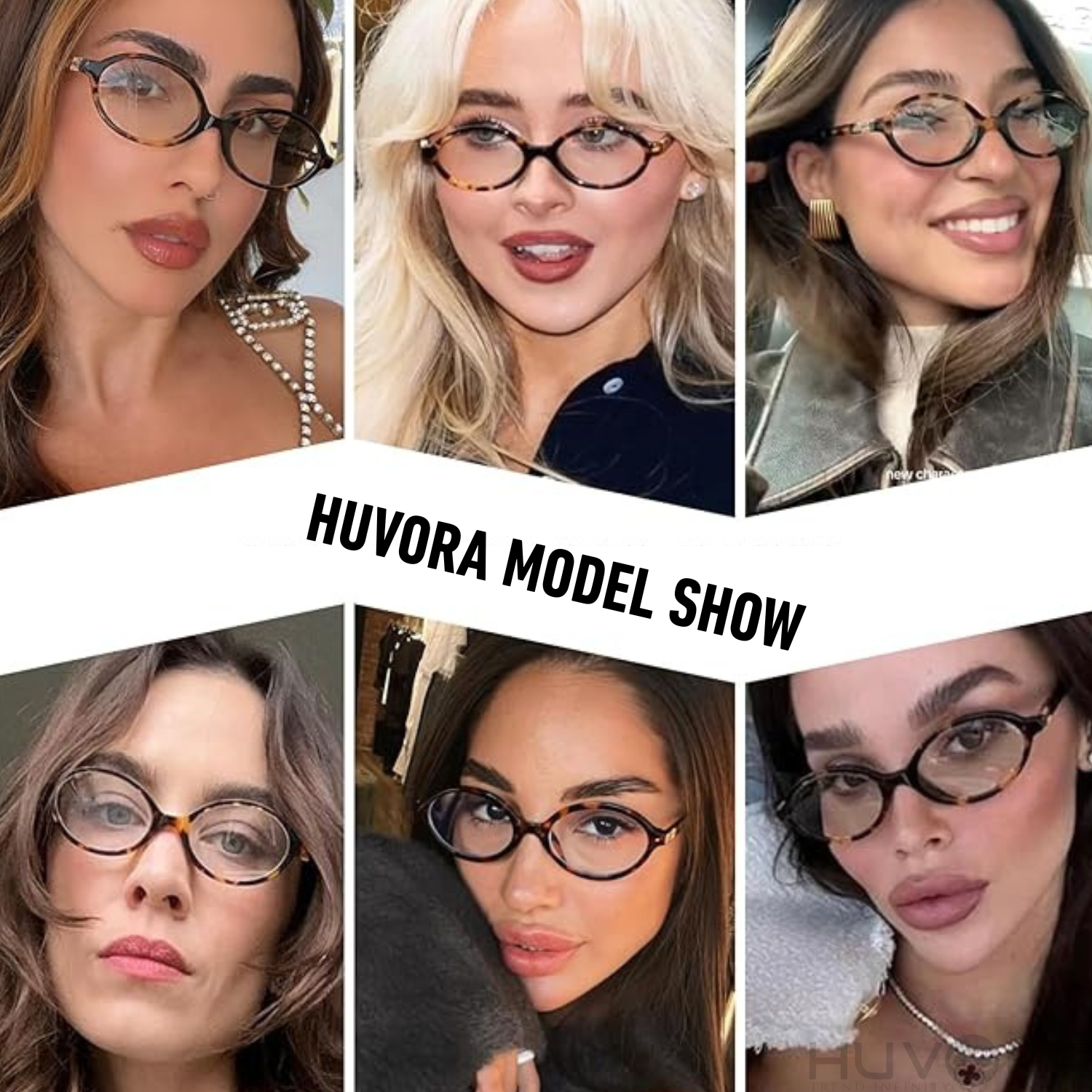 HUVORA | Retro Bloom | Anti Blue Oval Computer Glasses