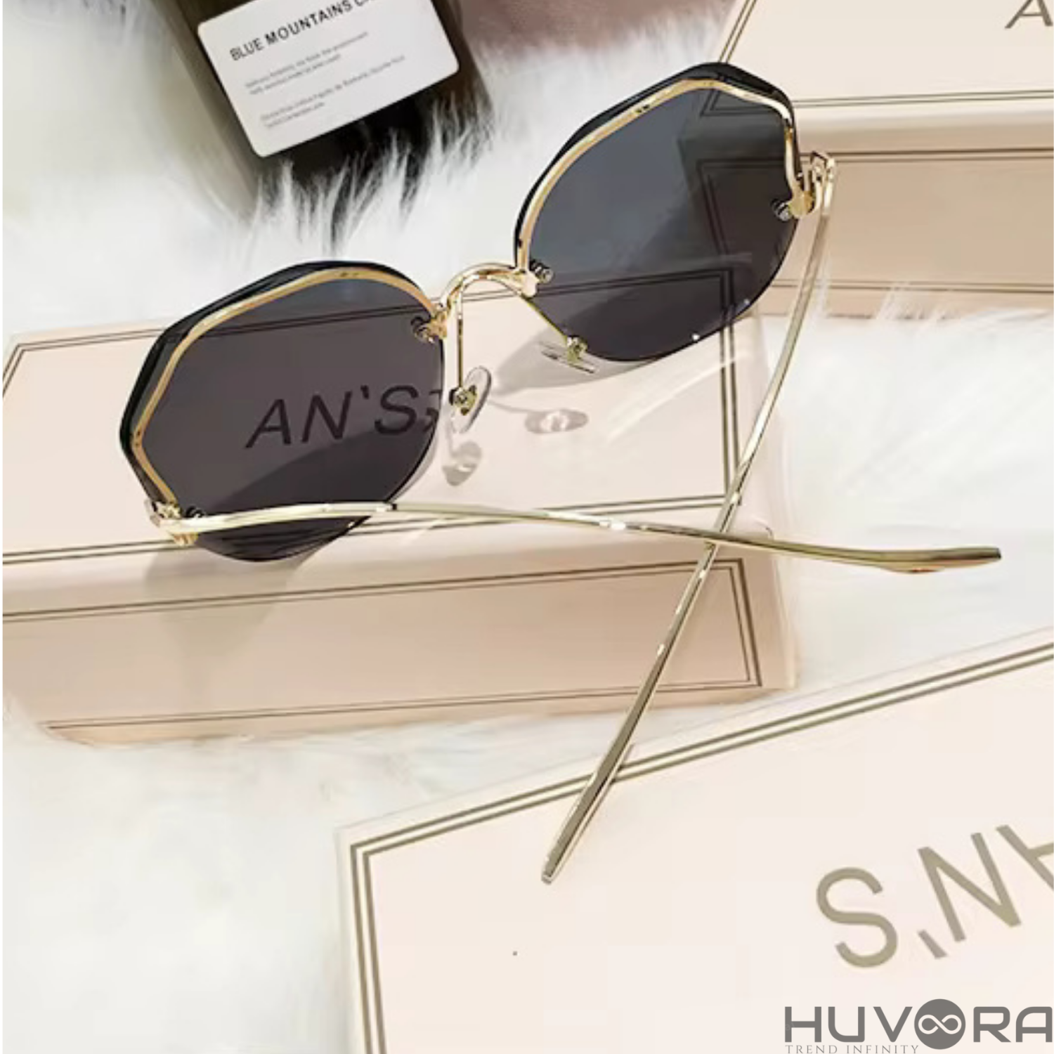 HUVORA | De Curve | Designer Oversized Round Sunglasses