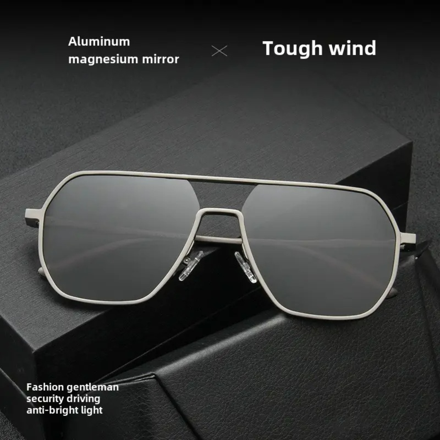 HUVORA | Hero Polarized | Polarized Square Sunglasses | Double Bridge