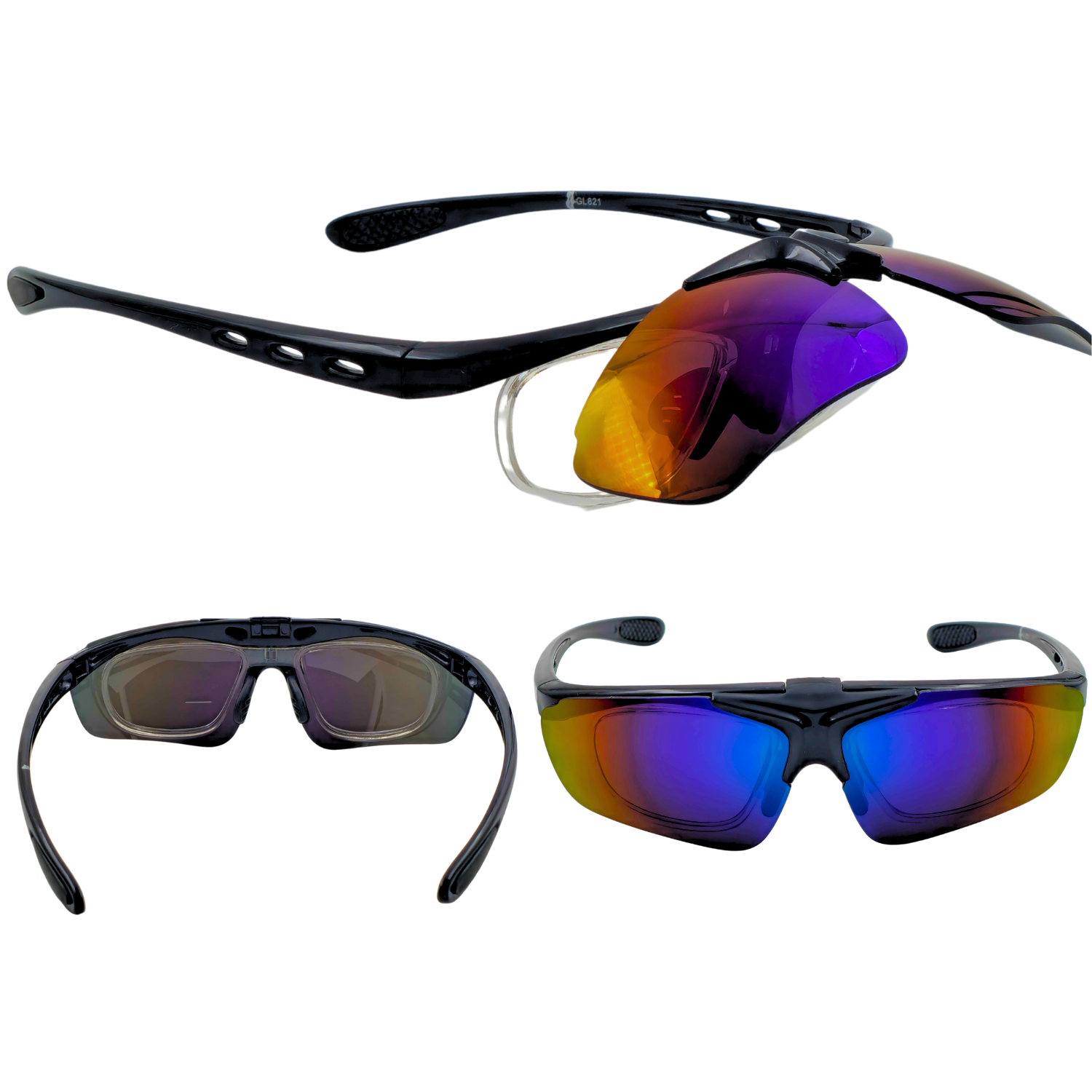 HUVORA | Flip Up | Wrapround Sports Sunglasses