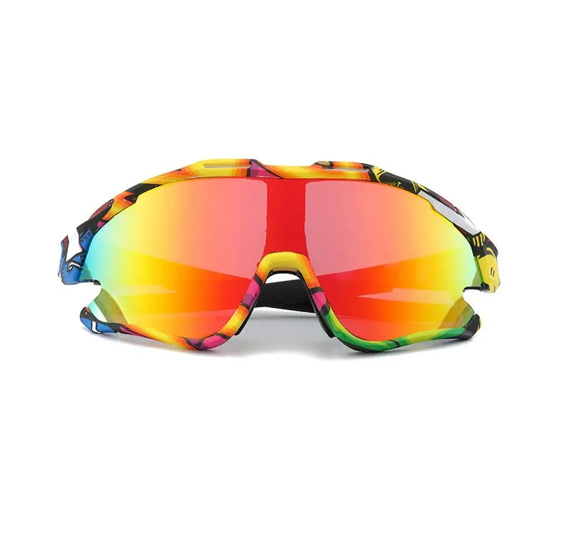 HUVORA | Rapid Hue | Wraparound Sports Sunglasses | Graffiti