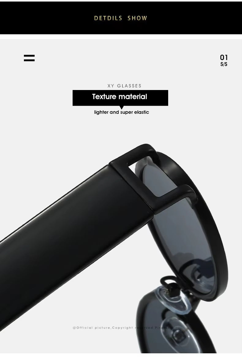 HUVORA | Bold Ole | Alloy Oval Designer Sunglasses