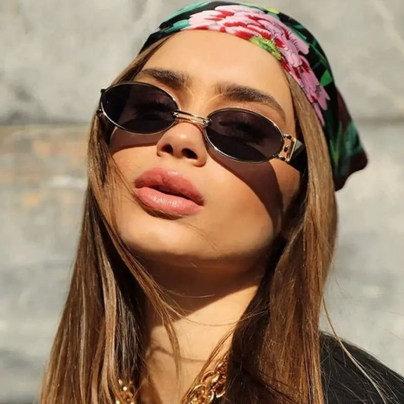 HUVORA | Bold Ole | Alloy Oval Designer Sunglasses