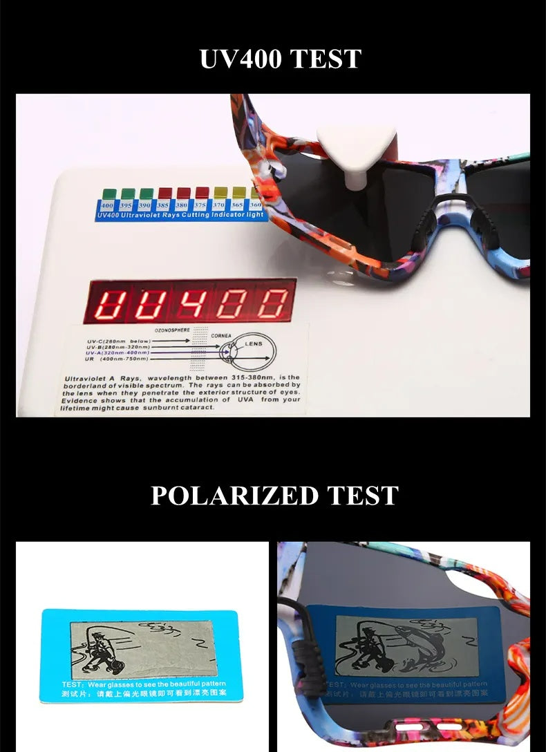HUVORA | Rapid Hue X | Polarized Wraparound Sports Sunglasses | Graffiti