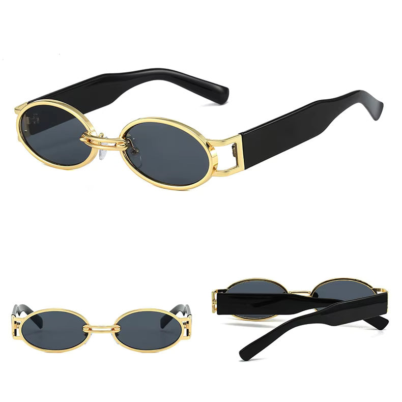 HUVORA | Bold Ole | Alloy Oval Designer Sunglasses