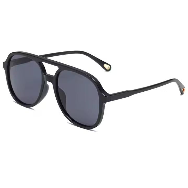 HUVORA | Mod Vista | Aviator Square Sunglasses | Double Bridge