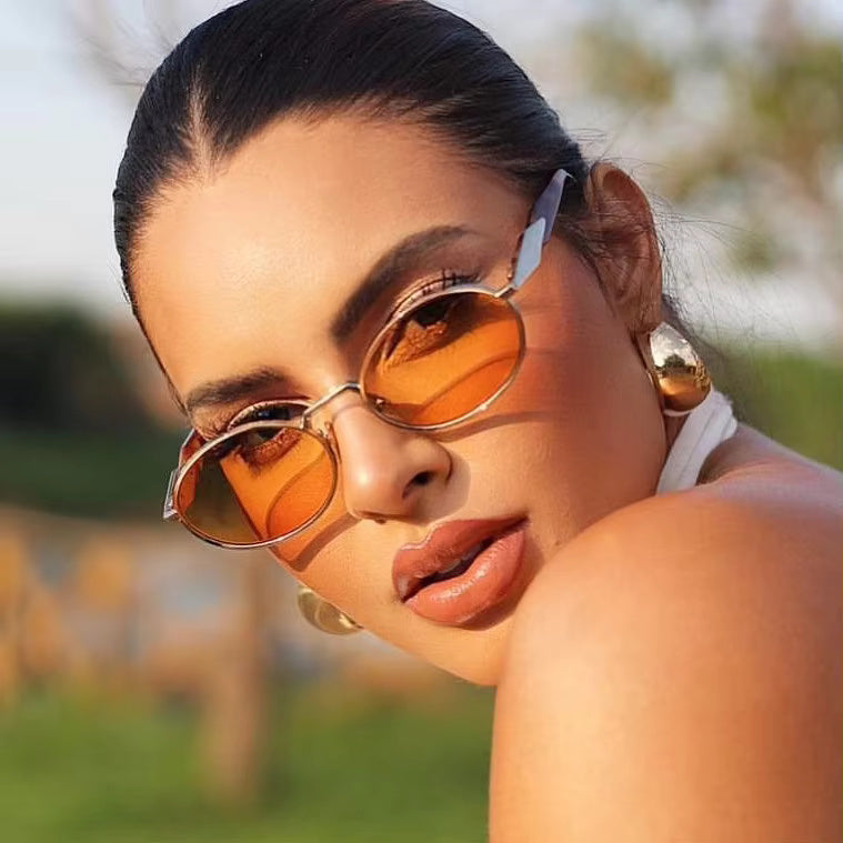 HUVORA | Glamonde | Designer Oval Sunglasses