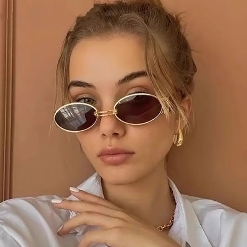 HUVORA | Bold Ole | Alloy Oval Designer Sunglasses