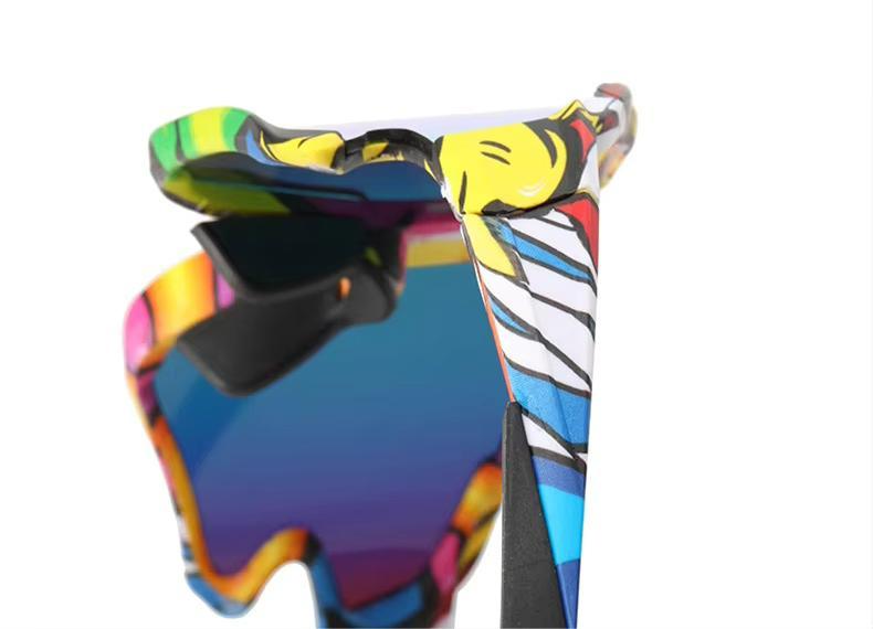 HUVORA | Rapid Hue | Wraparound Sports Sunglasses | Graffiti