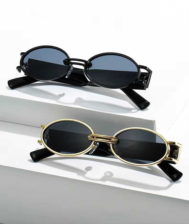 HUVORA | Bold Ole | Alloy Oval Designer Sunglasses
