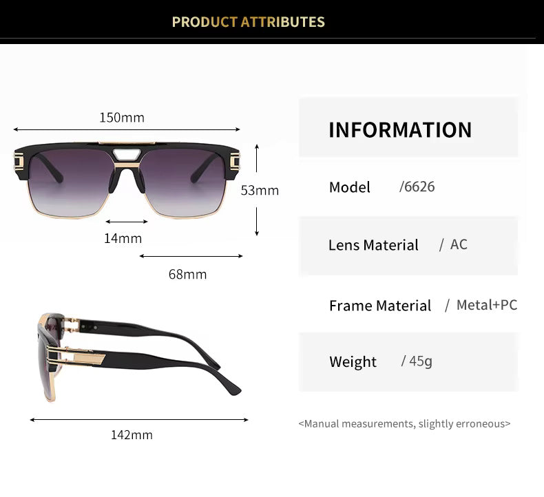 HUVORA | Urban Boss | Anti Blue Light Computer Square Glasses
