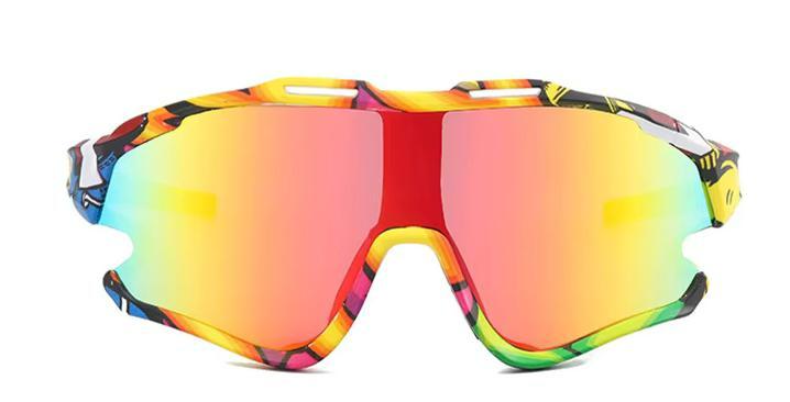 HUVORA | Rapid Hue | Wraparound Sports Sunglasses | Graffiti