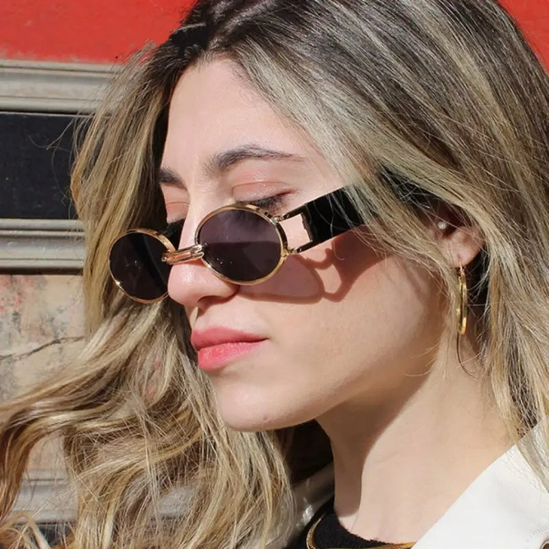 HUVORA | Bold Ole | Alloy Oval Designer Sunglasses