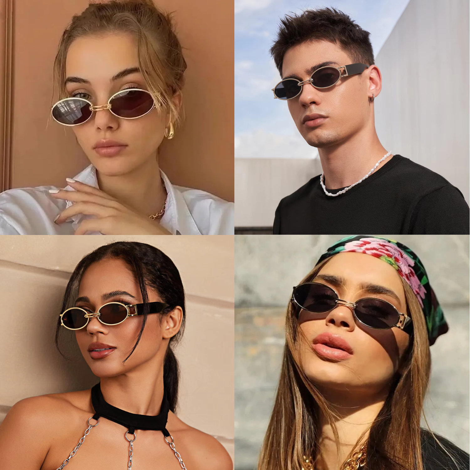 HUVORA | Bold Ole | Alloy Oval Designer Sunglasses