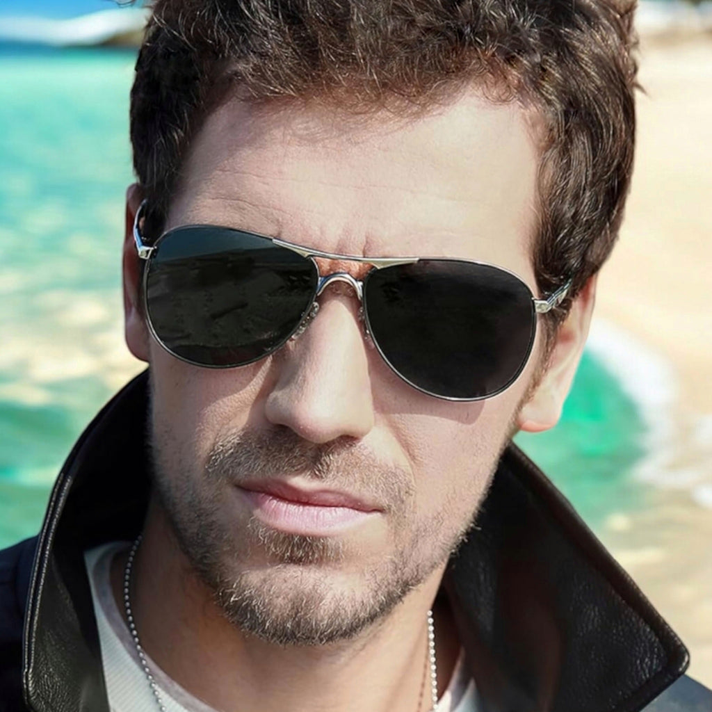 HUVORA | Air Marshal | Polarized Aviator Sunglasses