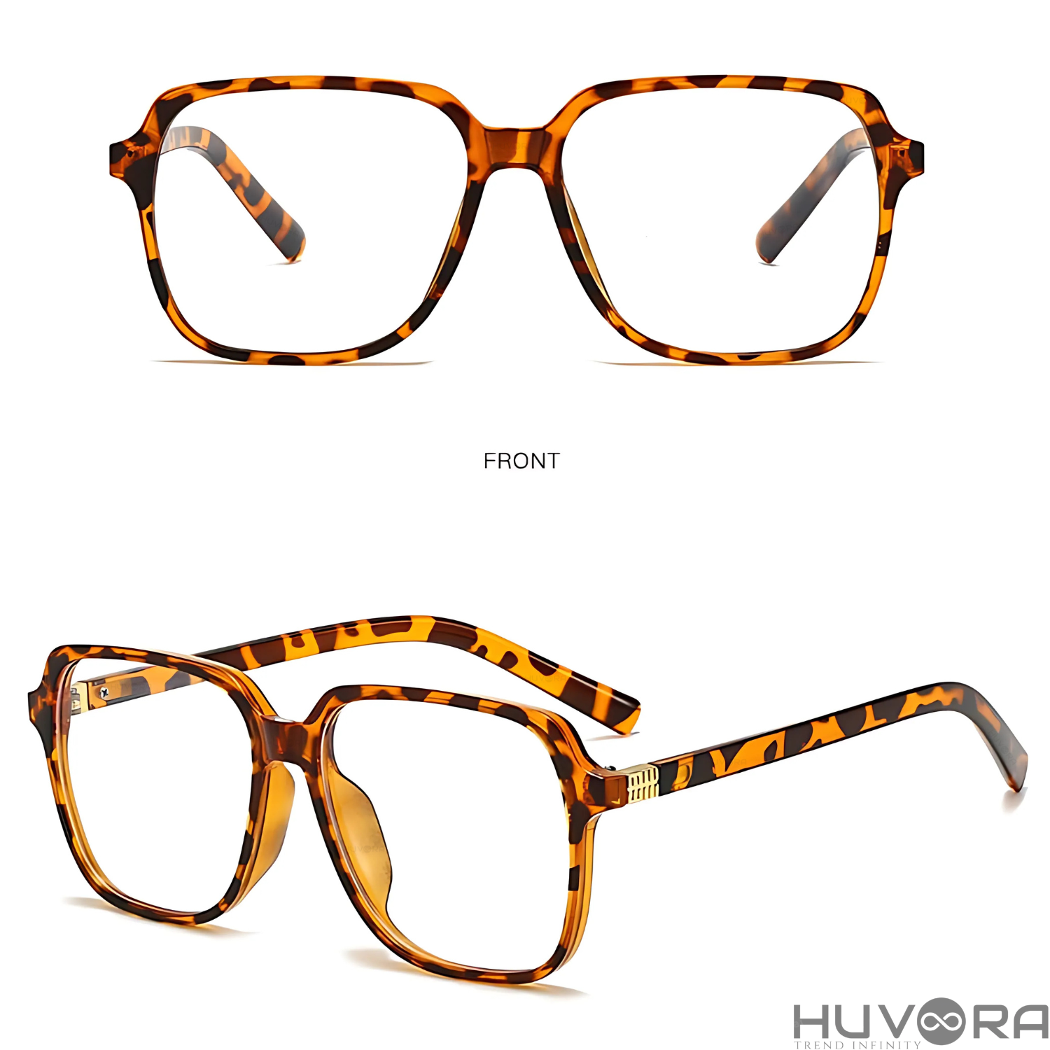 HUVORA | Vibe Frame | Oversized Square Anti Blue Computer Glasses