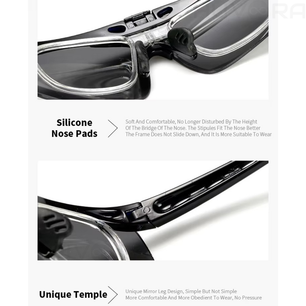 HUVORA | Flip Up | Wrapround Sports Sunglasses
