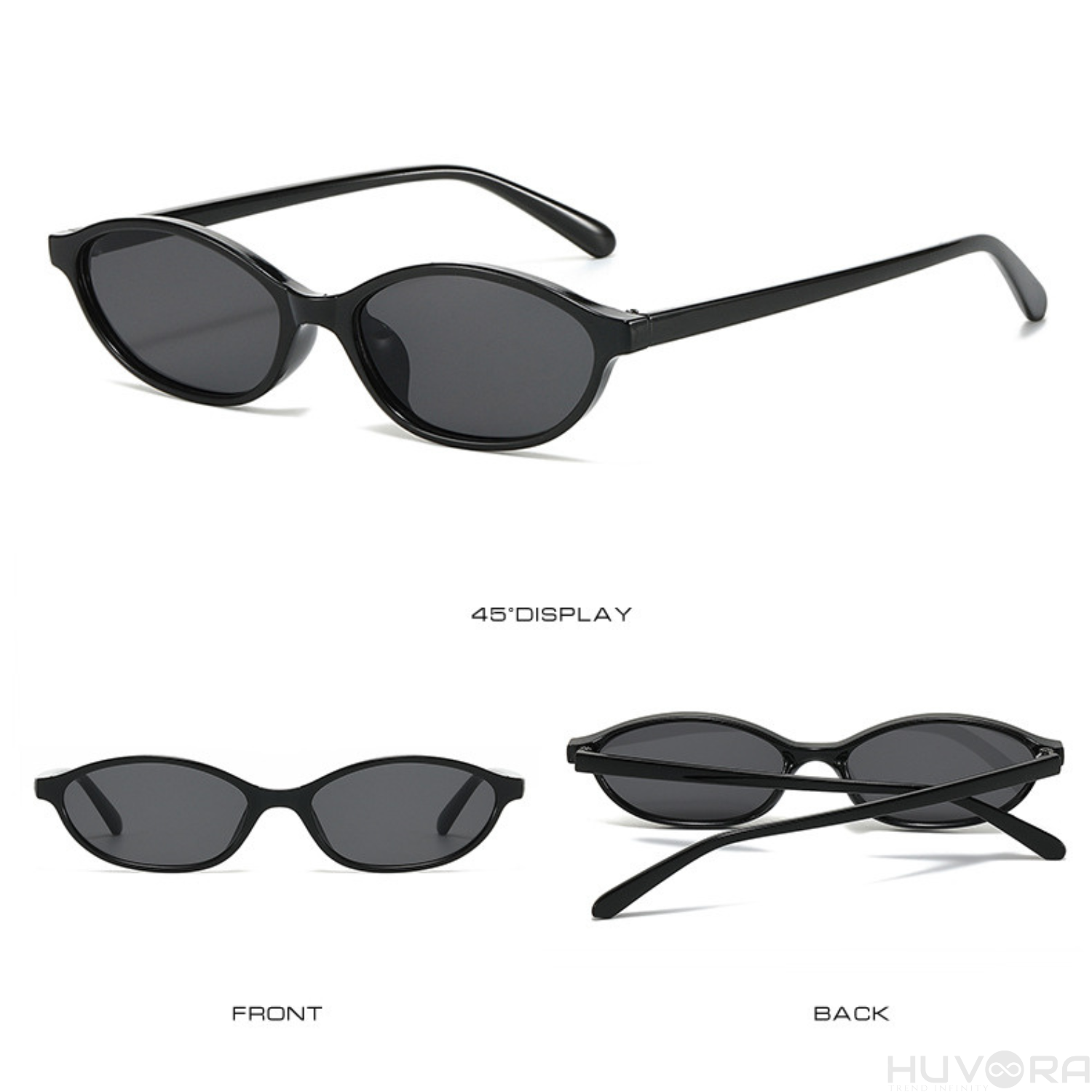 HUVORA | Elara Vue | Trendy Cat Eye Sunglasses | Metal Hinges