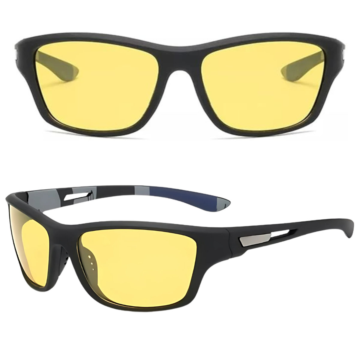 HUVORA | Glide Force | Polarized Rectangle Sports Sunglasses