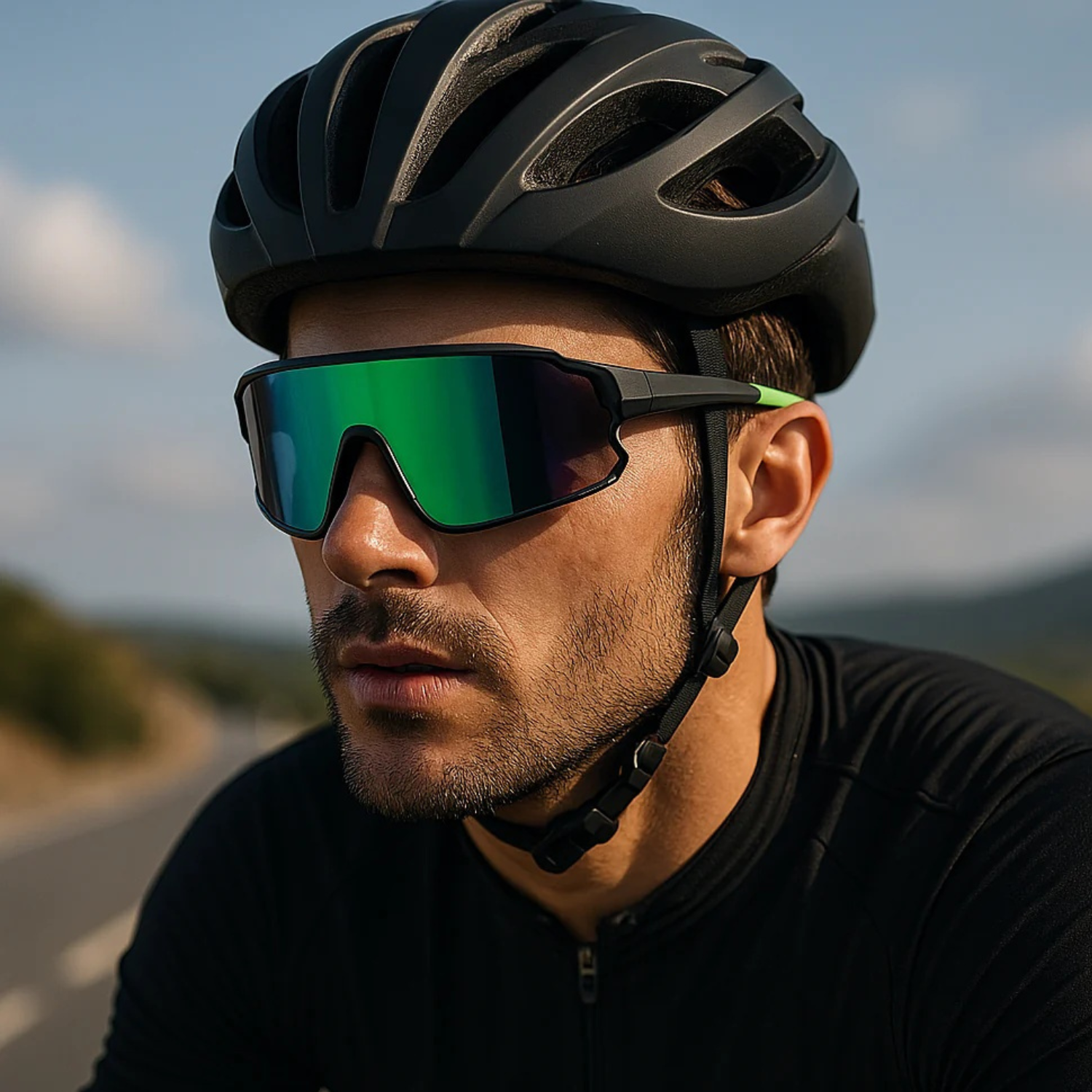 HUVORA | Sky Drift | Wraparound Shield Sports Sunglasses