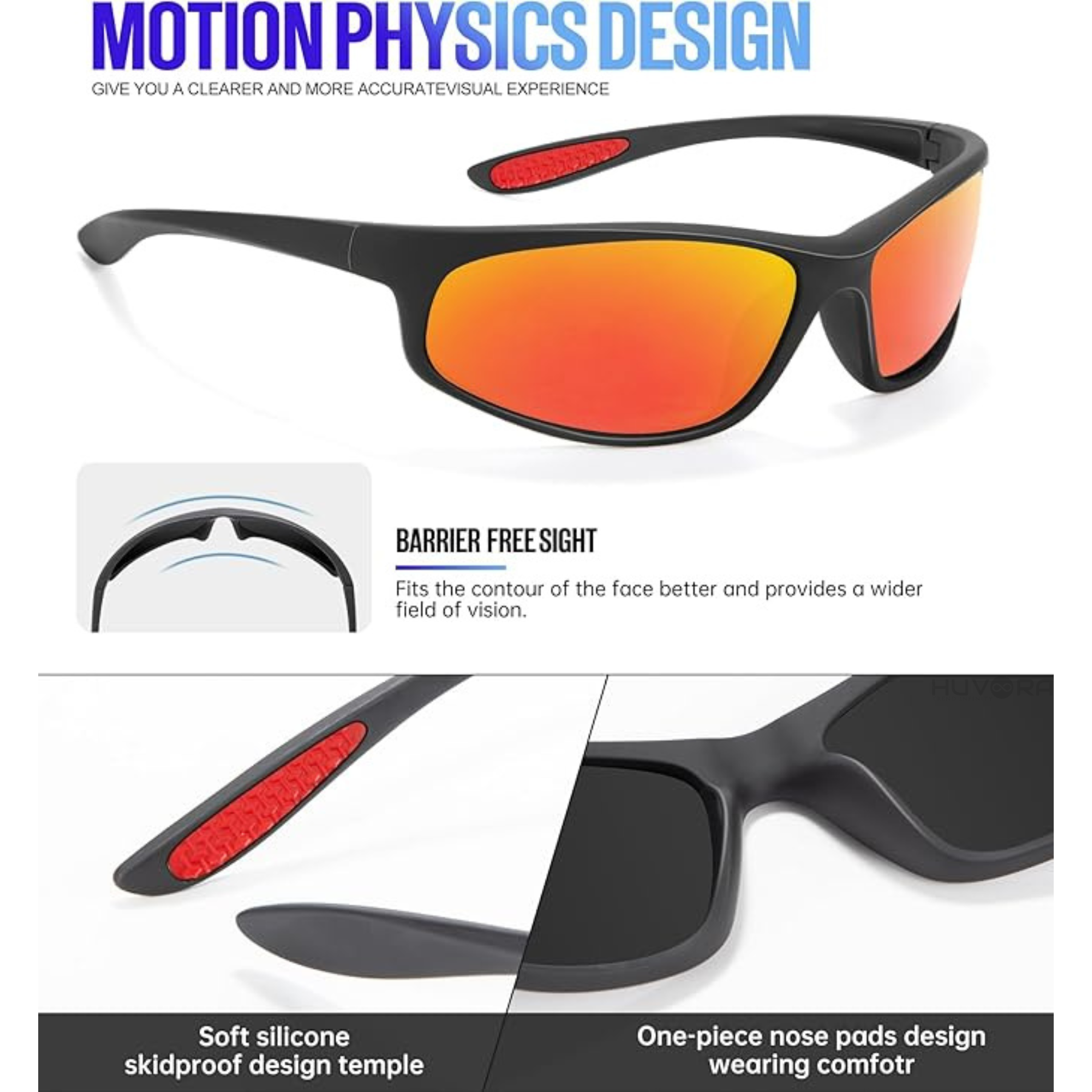 HUVORA | Thunder Curve | Polarized Sports Sunglasses