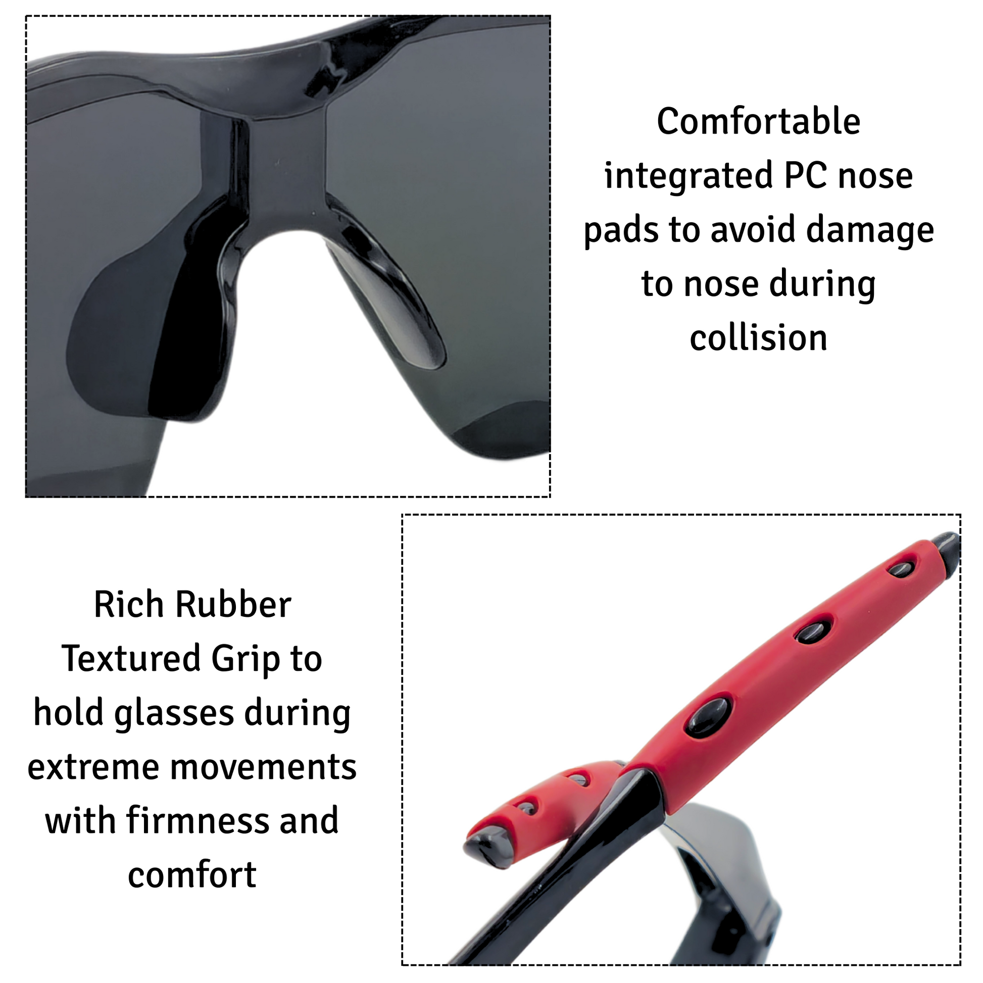 HUVORA | Cyclone Flex | Wraparound Sports Sunglasses