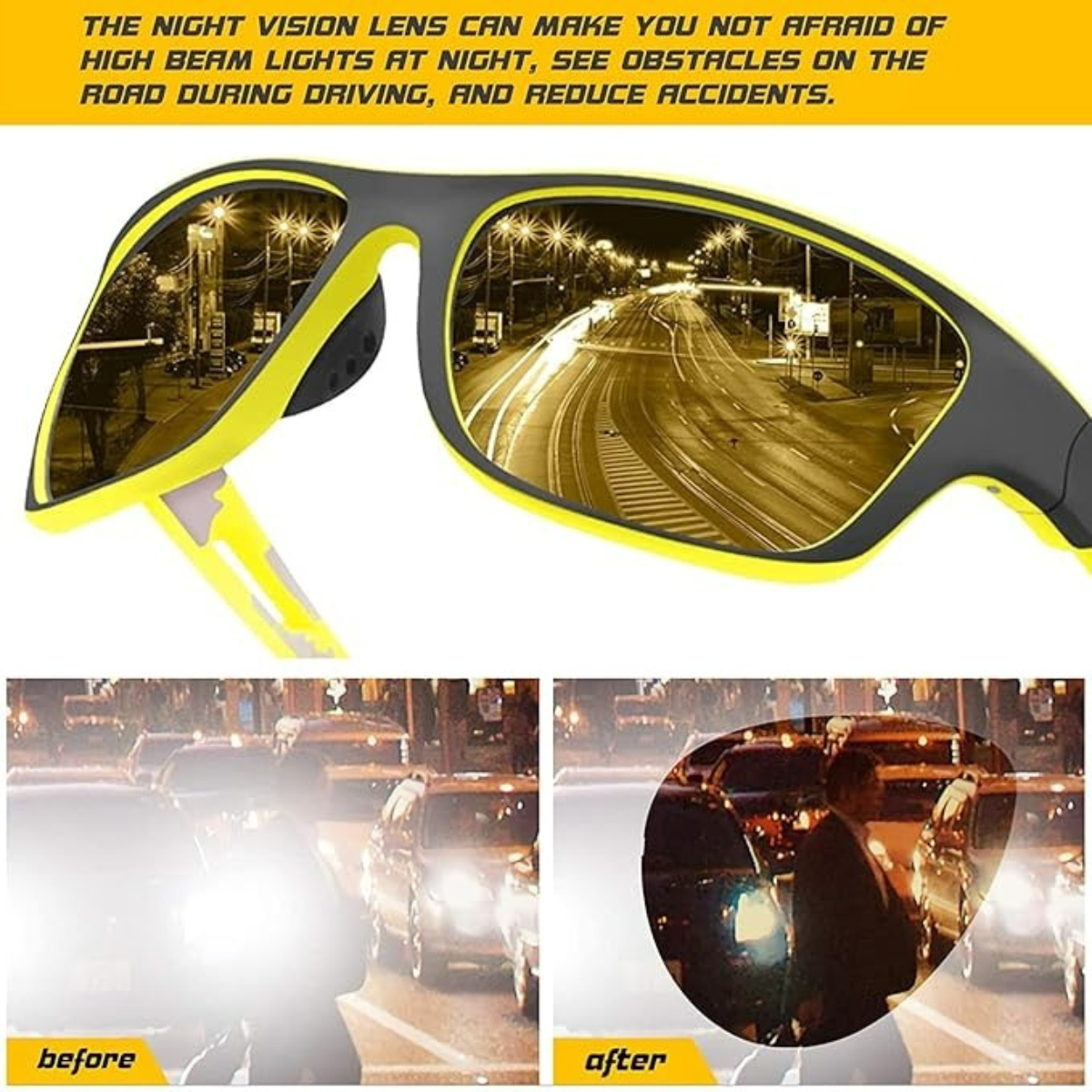 HUVORA | Glide Force | Polarized Rectangle Sports Sunglasses