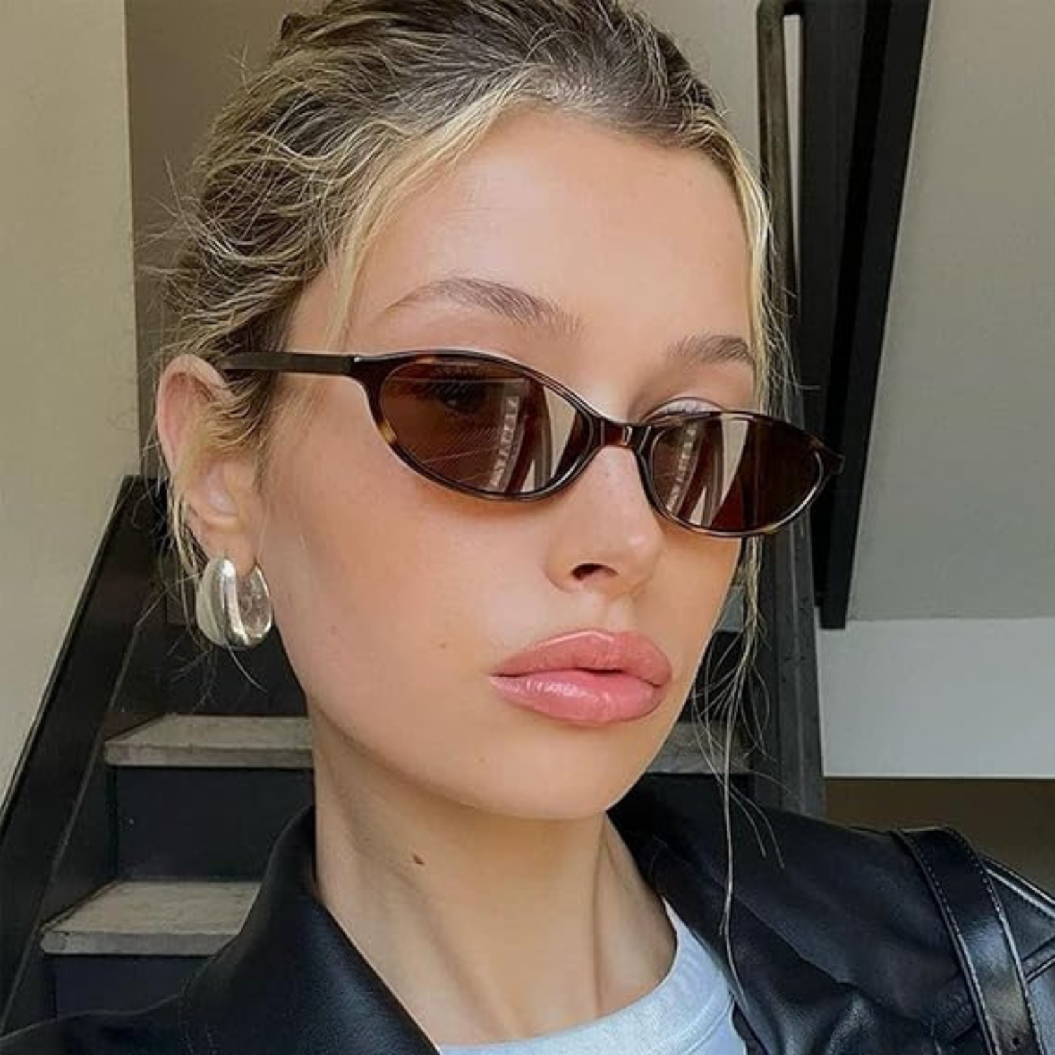 HUVORA | Elara Vue | Trendy Cat Eye Sunglasses | Metal Hinges