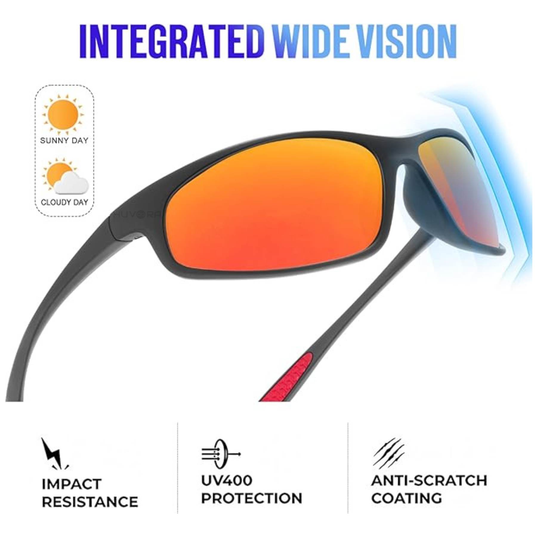 HUVORA | Thunder Curve | Polarized Sports Sunglasses