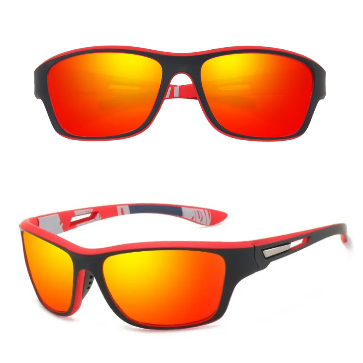 HUVORA | Glide Force | Polarized Rectangle Sports Sunglasses