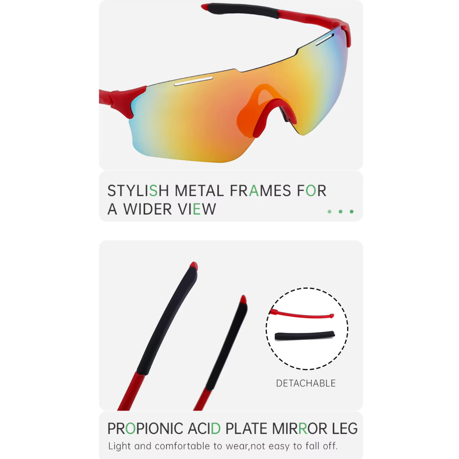 HUVORA | Trail Bolt | Wraparound Sports Sunglasses