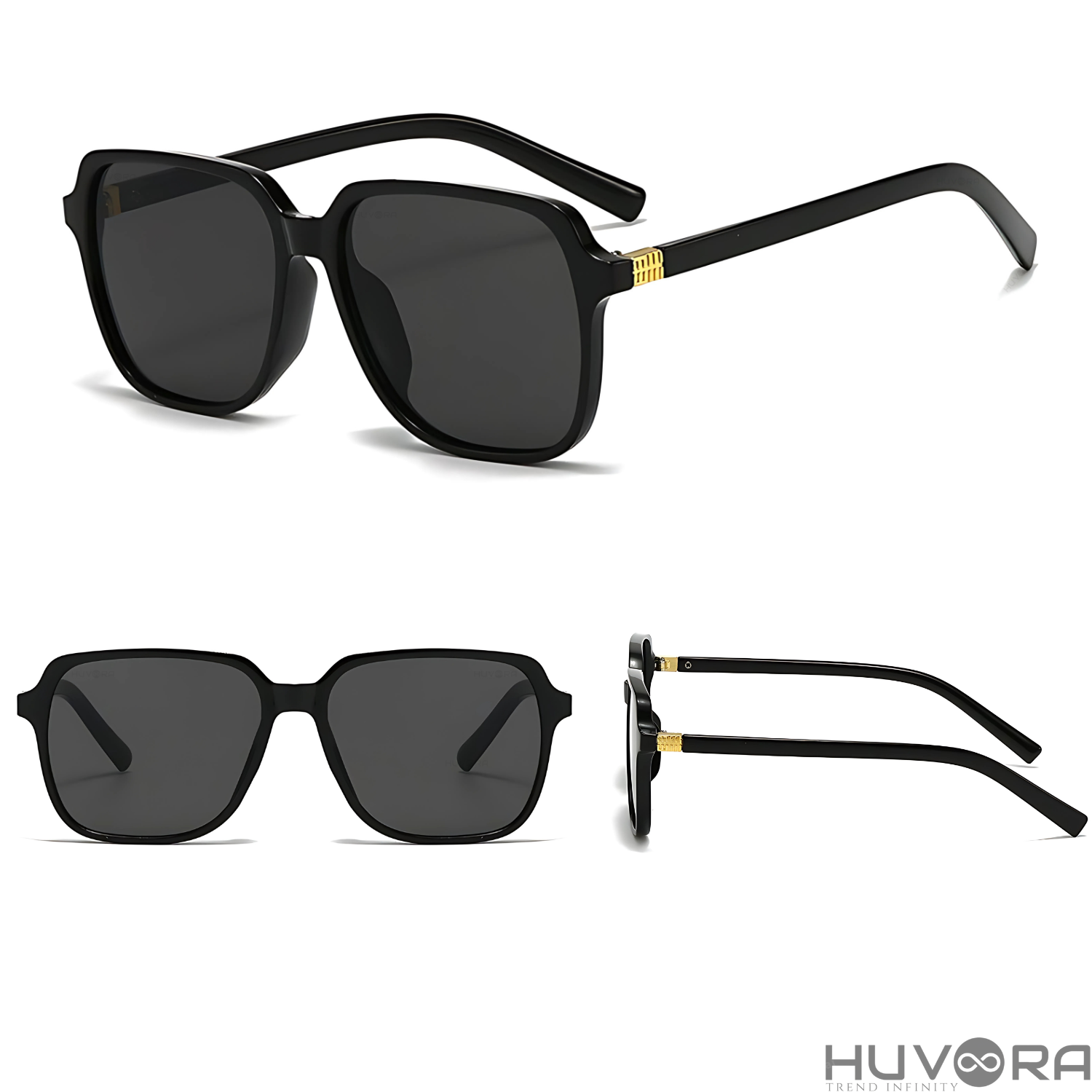 HUVORA | Vibe Frame | Oversized Square Anti Blue Computer Glasses
