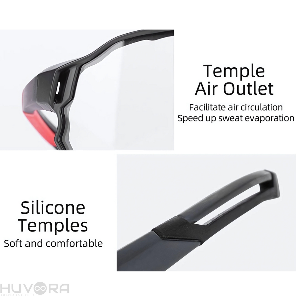 HUVORA | Sky Drift | Wraparound Shield Sports Sunglasses