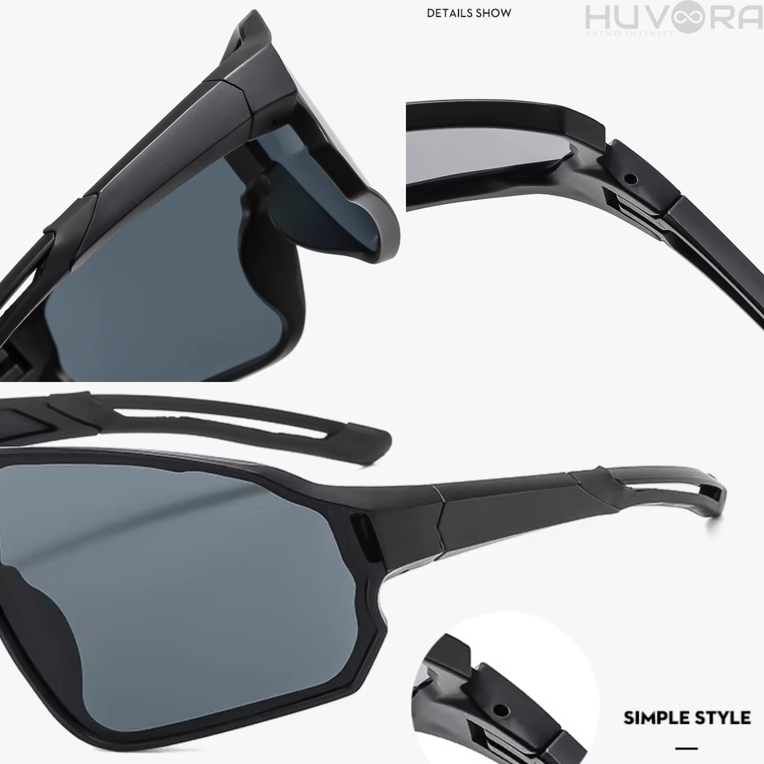 HUVORA | Sky Drift | Wraparound Shield Sports Sunglasses