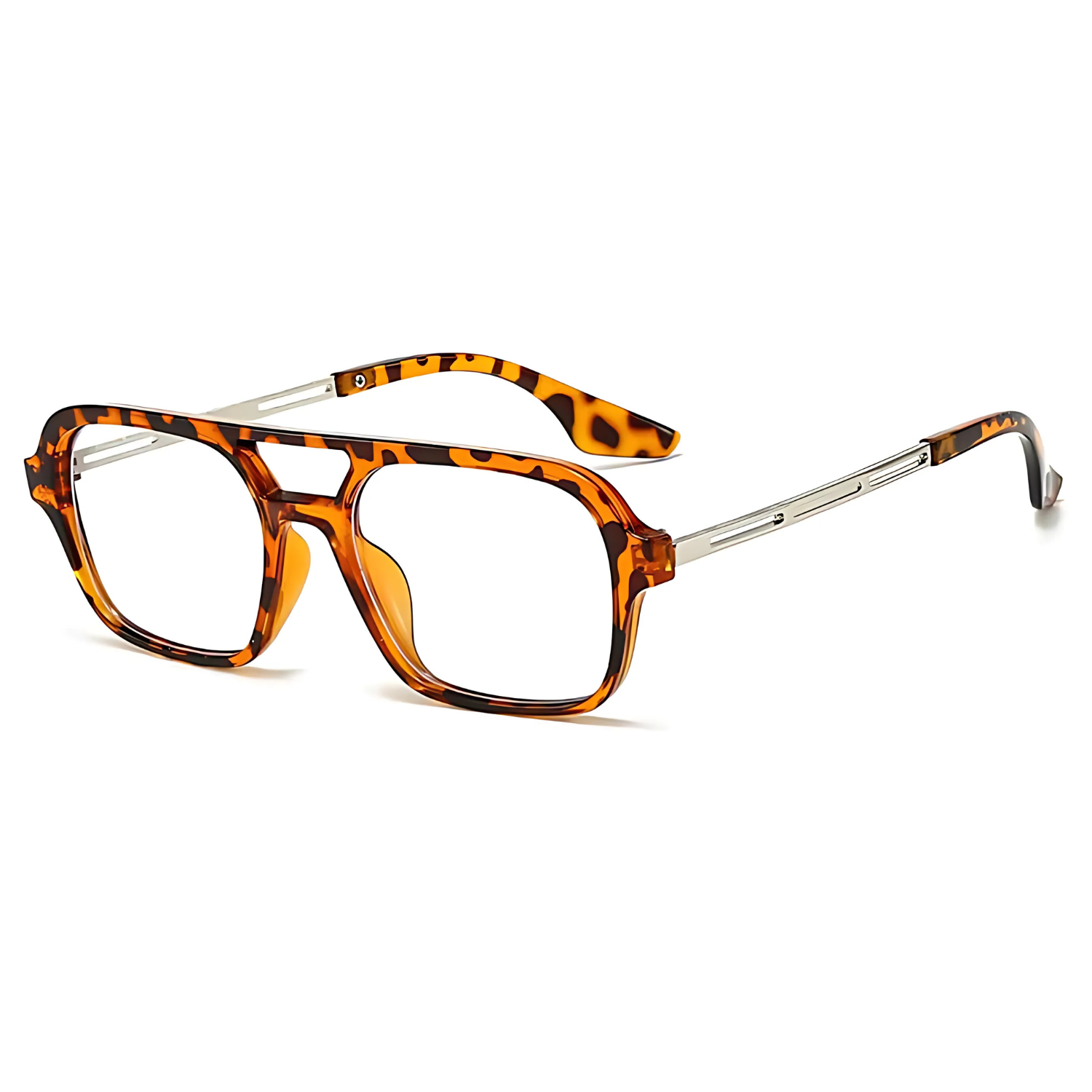 HUVORA | Wise Knight | Flat Square Aviator Sunglasses | Anti Blue Light Computer Glasses