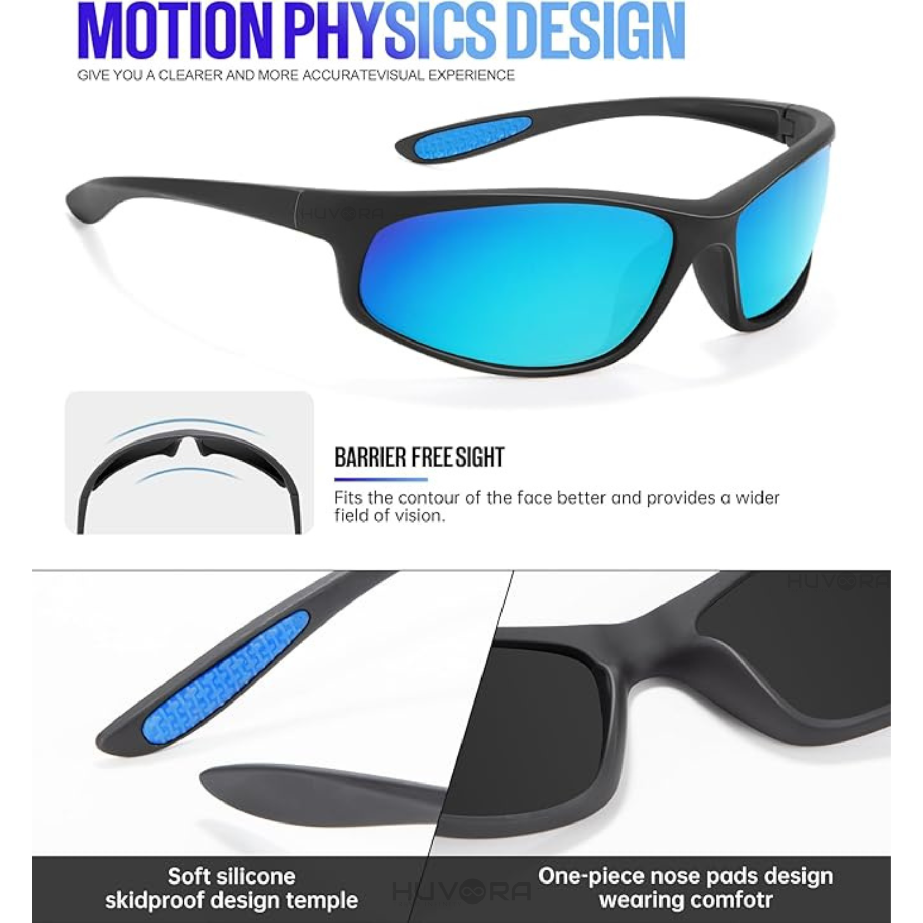 HUVORA | Thunder Curve | Polarized Sports Sunglasses