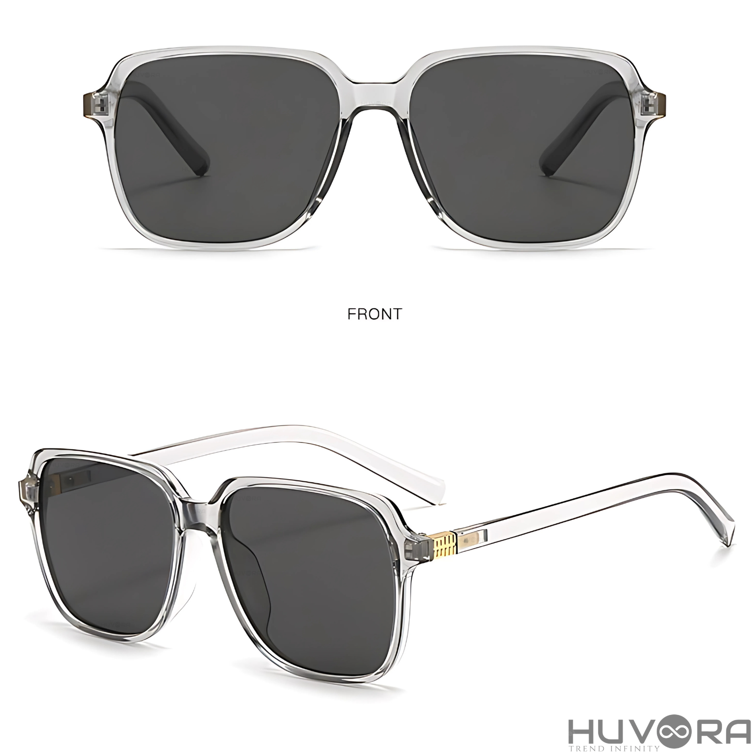 HUVORA | Vibe Frame | Oversized Square Anti Blue Computer Glasses