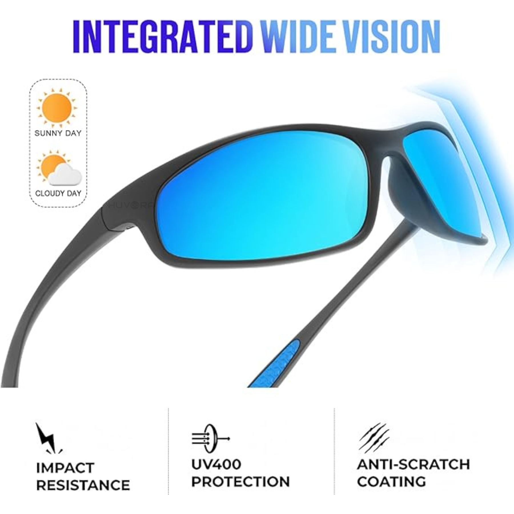 HUVORA | Thunder Curve | Polarized Sports Sunglasses